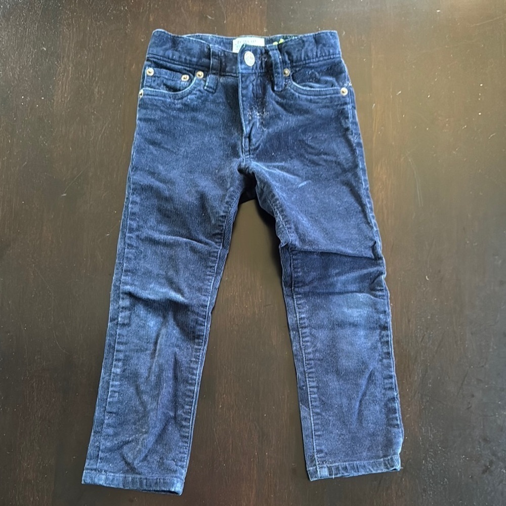 Crewcuts Blue Corduroy Slim Fit Jeans